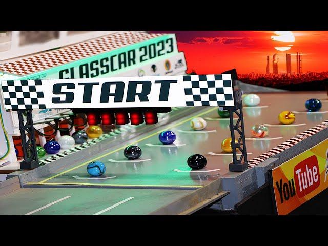 GLASSCAR SEASON 2 - Intense Marble Racing Action - Race 2 at Sun Storm C1 Circuit!