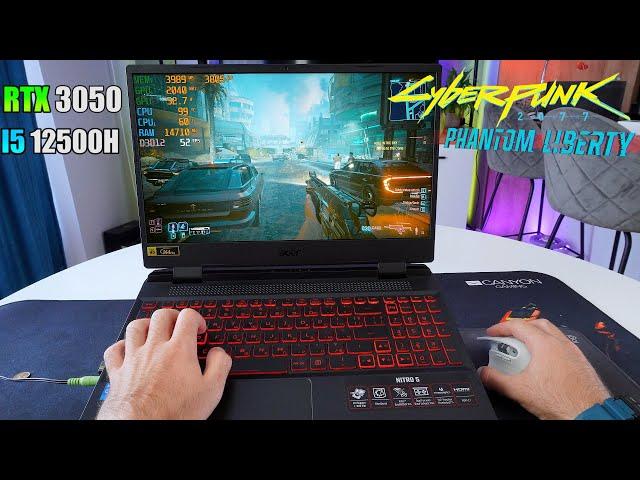 Cyberpunk 2077: Phantom Liberty | ACER Nitro 5 | RTX 3050, i5 12500H POV Gameplay Test |