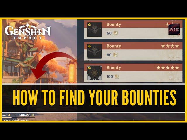 Genshin Impact - How To Find Your Bounties