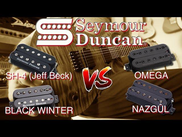 Seymour Duncan Bridge Pickups (Black Winter, Omega, Nazgul, JB SH-4) -  Tone Comparison