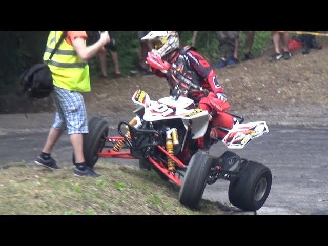 CRAZY Quad Going SIDEWAYS on Hillclimb + CLOSE CALL?!