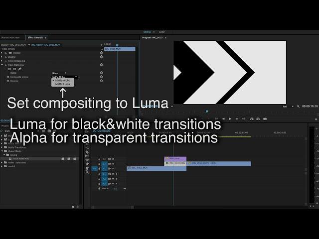 How to use matte transitions in Premiere Pro