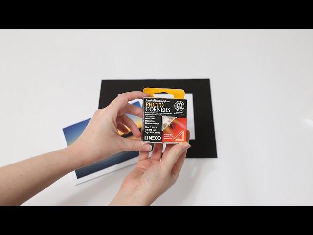 How to Use Clear Lineco Photo Corners to Mount Your Print