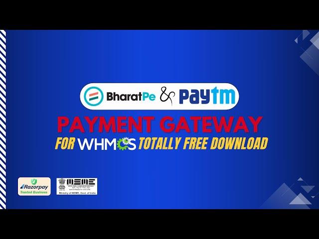 BharatPe & PayTm Gateway Integration in WHMCS - Totally Free by SparkShift.host