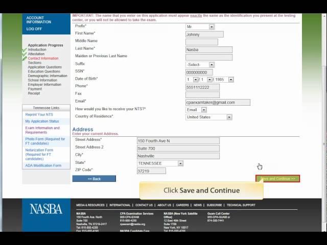 CPA Central Online Application & Registration Tutorial