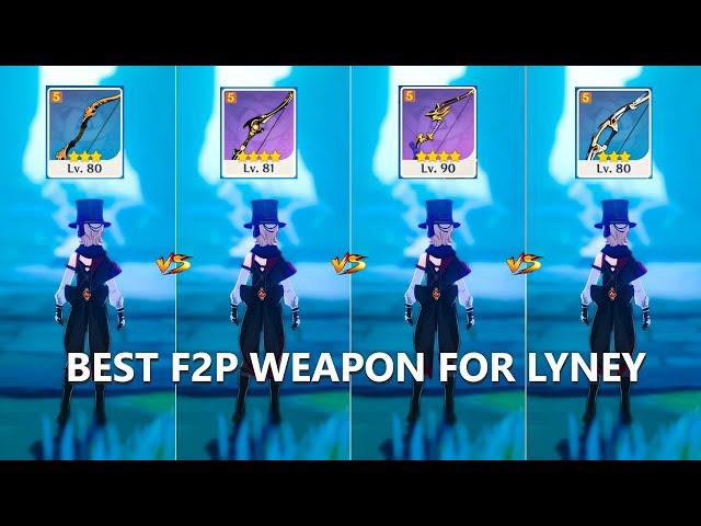 Best F2P WEAPON for Lyney !! Slingshot or Hamayumi ?? [ Genshin Impact ]