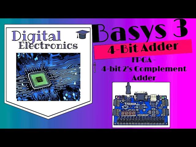 #7 Four-bit Adder Implementation on an FPGA Board | Step-by-Step Instructions