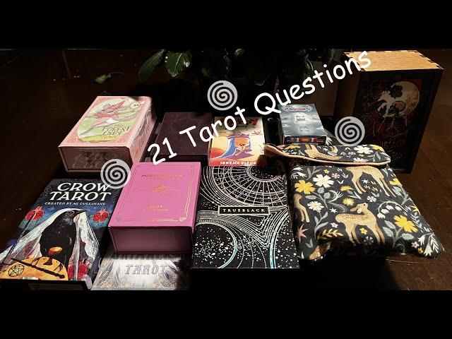  #TwentyOneTarotQuestions - Video Response to Lisa and Peggy 