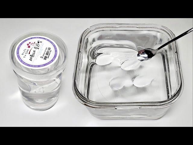  세희네 슬라임으로 거대무색투명액괴 만들기 ‍️ / How to make jiggly slime with clear slime / スライム 作り / 문구점슬라임 업그레이드