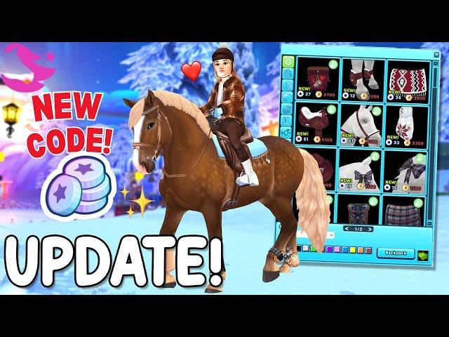 *NEW* REDEEM CODE, WINTER VILLAGE SHOPS & CHAMPIONSHIP RANKS!! STAR STABLE UPDATE!!