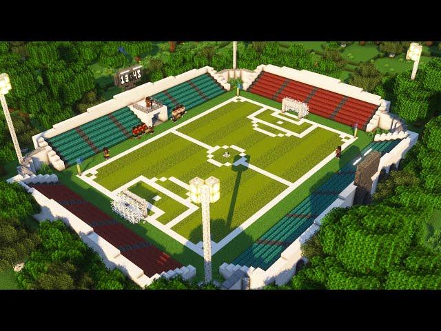 Minecraft: How to build a Football Stadium [Tutorial]