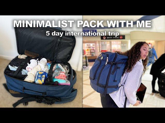 Minimalist Pack With Me | 5 days in Central America w/ ONLY a backpack!