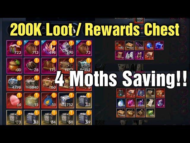 Black Desert Mobile Opening 200K + Loot & Rewards Chest - 4 Months Farming & Saving!