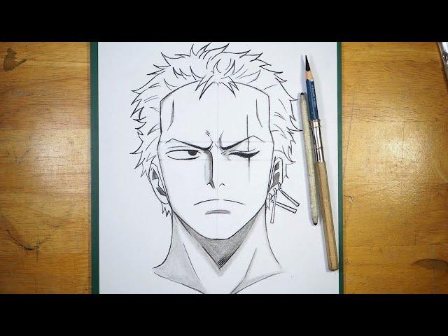 How to Draw Zoro | Step by Step Easy | Beginner Drawing