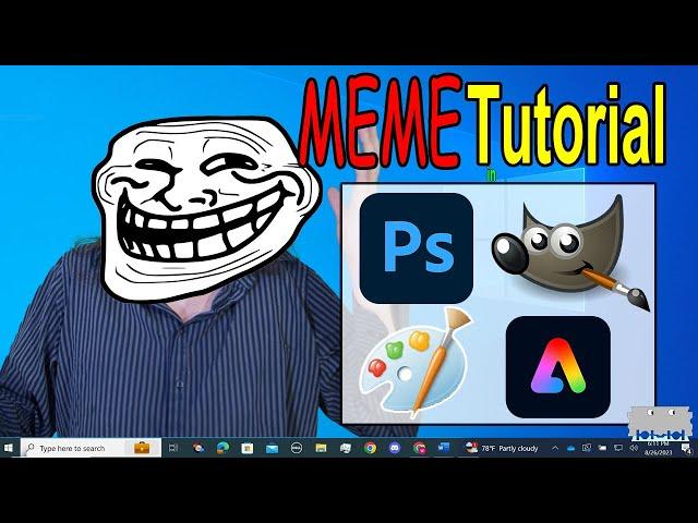 How to Edit A Meme Template in Paint, GIMP, Photoshop & Adobe Express