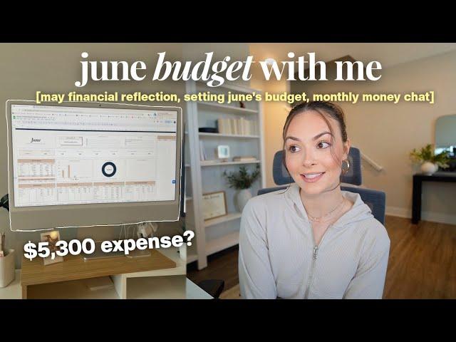 JUNE BUDGET WITH ME  | high expense may?, setting a new budget for june, monthly money chats & more