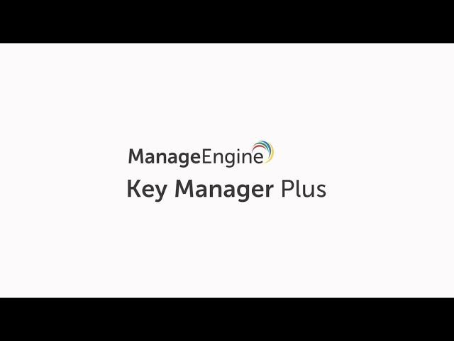 SSH key management made easy with Key Manager Plus.