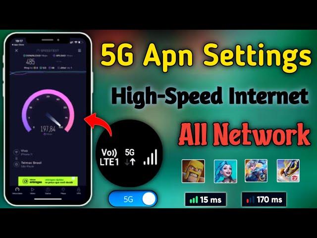 How do i set up my APN Settings 5G in All Network 2024