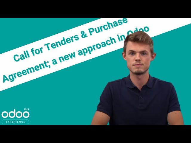 Call for Tenders & Purchase Agreement; a new approach in Odoo 16