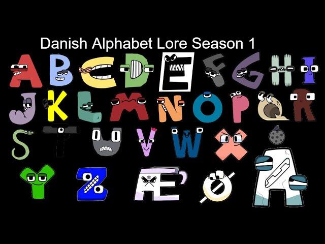 Danish Alphabet Lore Season 1 - The Fully Completed Series | NJsaurus