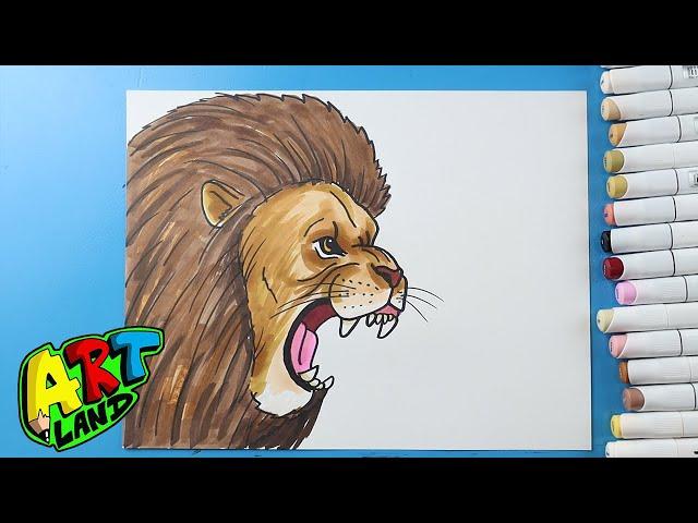 How to Draw a Lion Face