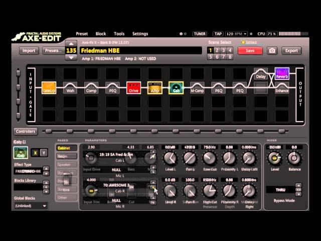 Axe-Fx II - one preset in my "hi gain bank" explained