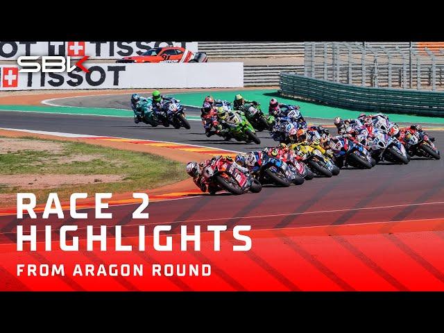 HIGHLIGHTS from Race 2 at Aragon  | 2024 #AragonWorldSBK 