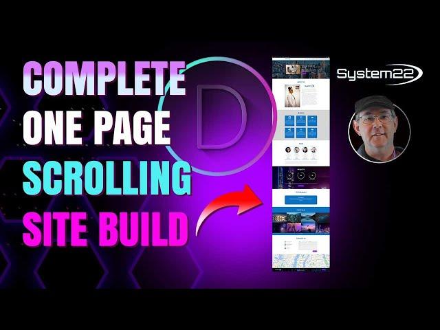 Complete One Page Scrolling Website Build Divi Theme 