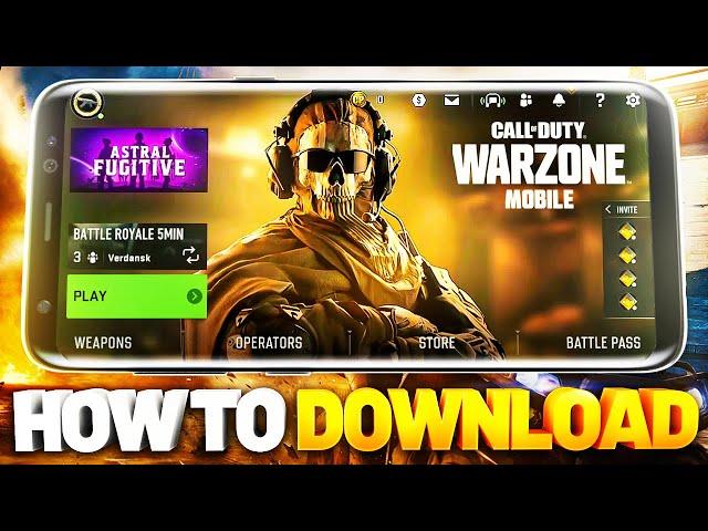 How To DOWNLOAD and PLAY Warzone Mobile! (iOS/Android)