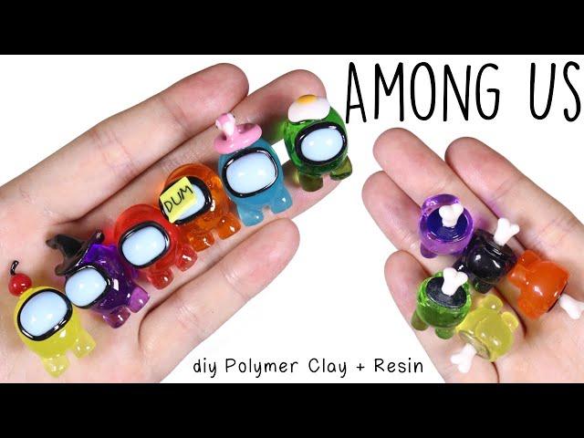 How to DIY Among Us Imposters & Body Found Polymer Clay/Resin Tutorial