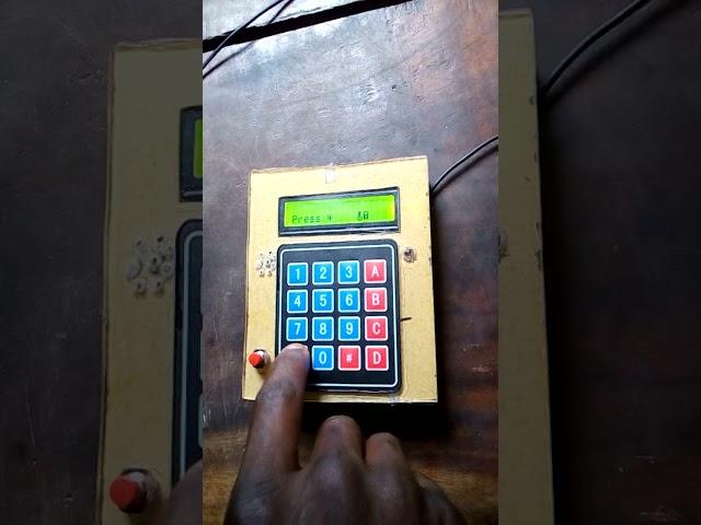 Password protected digital door with PIC16F877A microcontroller using mikroC Pro for PIC