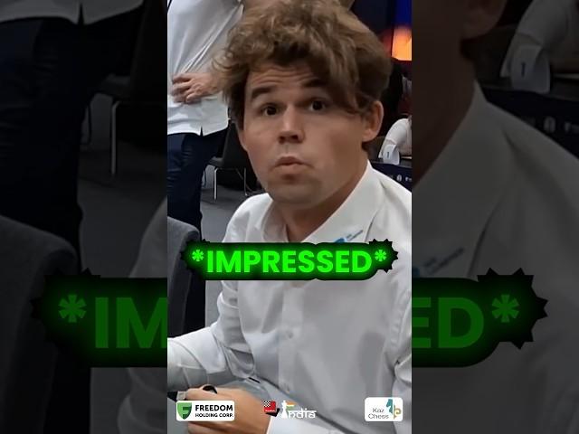 15 year old SHOCKS Magnus Carlsen!  #magnuscarlsen #chess