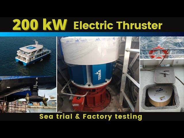 Inside the diesel-ELECTRIC CATAMARAN: 200kw electric motors testing tour