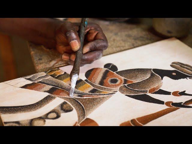 SAND PAINTING - Island of Gorée, Senegal