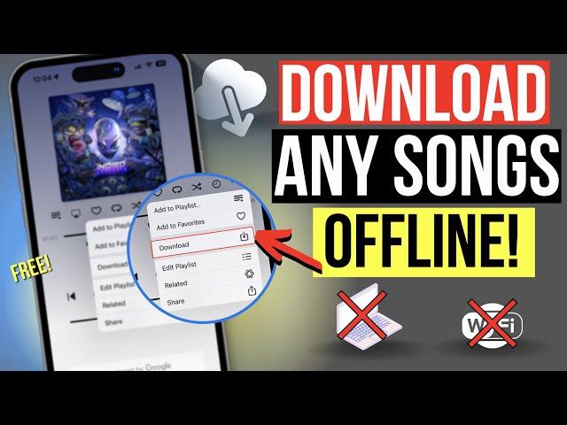 How T0 DOWNLOAD MUSIC on your iPhone for FREE! (2024 -Offline Music)