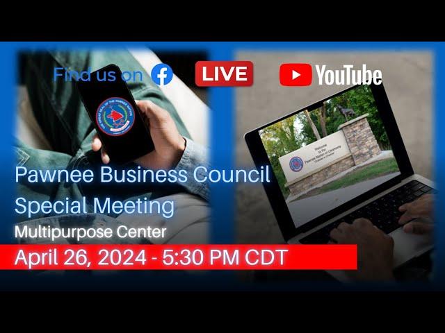 Pawnee Business Council Special Meeting