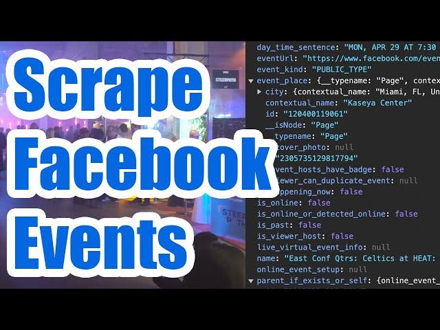 No-Code Facebook API Events Scraping with HAR Files