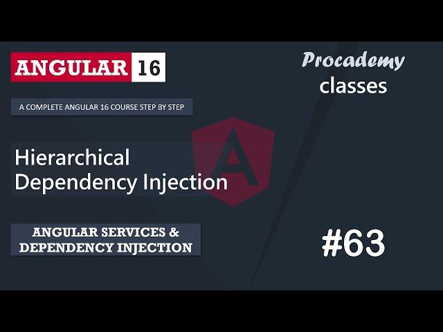 #63 Hierarchical Dependency Injection | Services & Dependency Injection | A Complete Angular Course