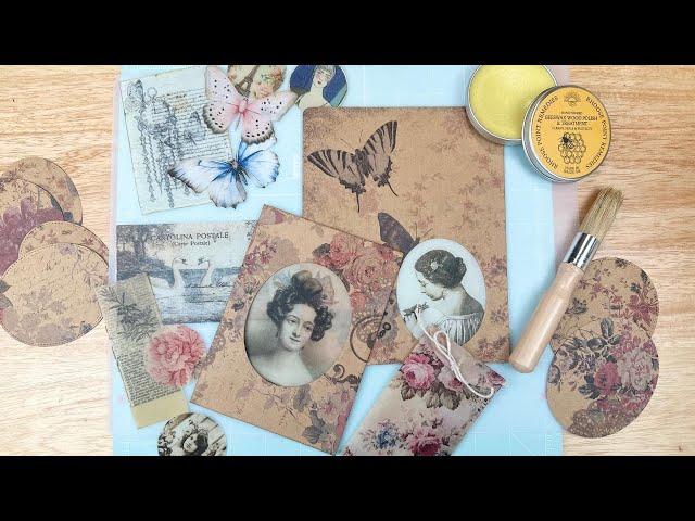 DIY Wax Paper Technique for Card Making, Junk Journals and Paper Crafts