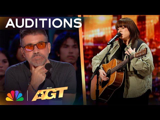 Stephanie Rainey Performs An Emotional Original, "Please Don't Go" | Auditions | AGT 2024