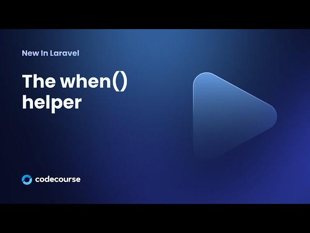 New in Laravel 11: The when() helper