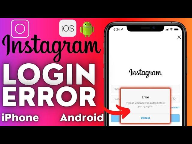 How to Fix Instagram Login Error Please Wait a Few Minutes|How to Fix Instagram Login Error Iphone