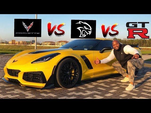 C7 Z06 vs Hellcat and GTR at TX2K21 @Jac BeQuic