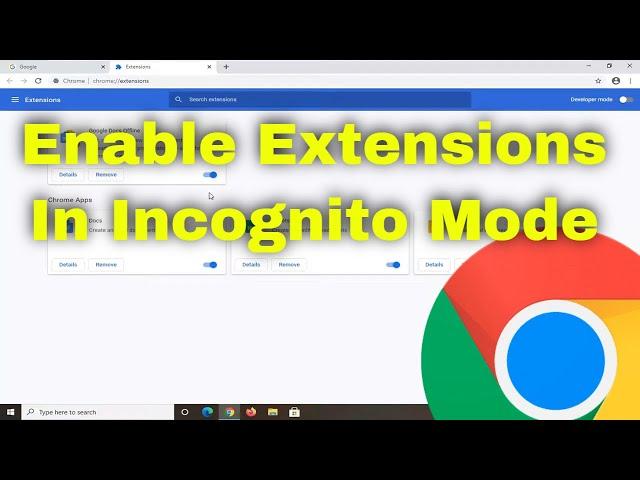 Enable Extensions in Incognito Mode on Google Chrome [Guide]