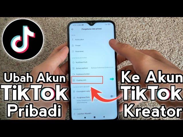 Cara Ubah Akun Tiktok Pribadi Ke kreator