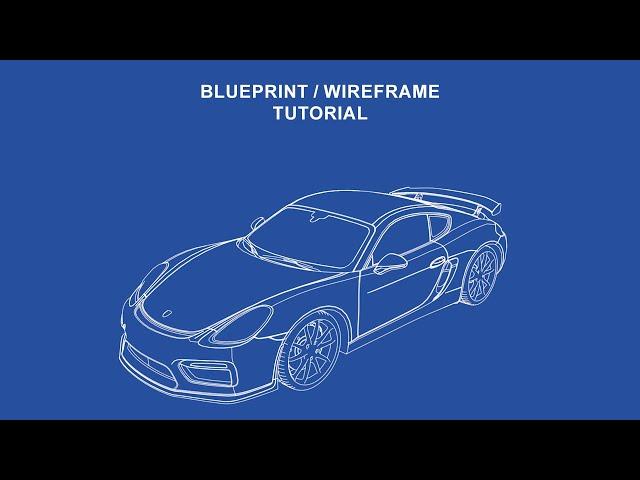 Cinema 4D | Wireframe/Blueprint Tutorial |