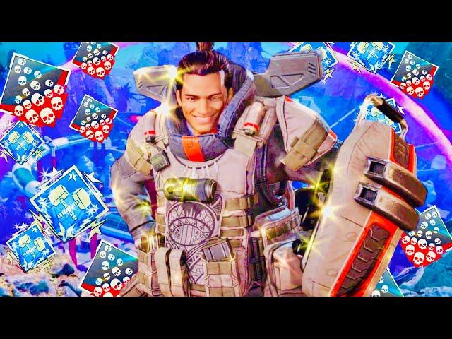 Apex Legends: Solo/No Fill Crazy Gibraltar (Gibby) Gameplay ! 22 Kills 6k Damage Season 21