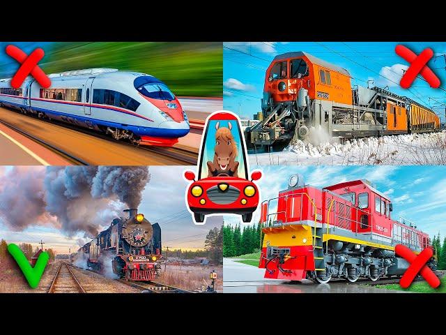 Trains for kids. Learn railway transport for children. Educational video for toddlers