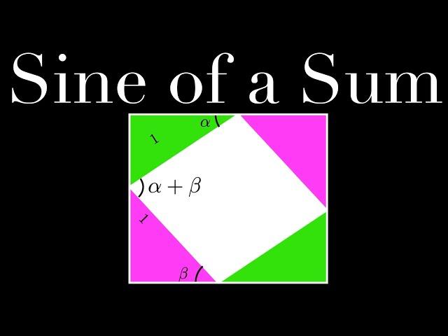 Sine of a Sum II (visual proof, trigonometry)