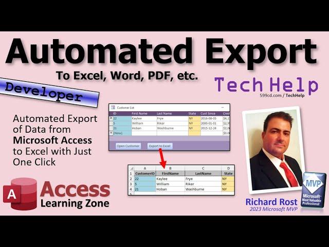 Automated Export of Data from Microsoft Access to Excel with Just One Click